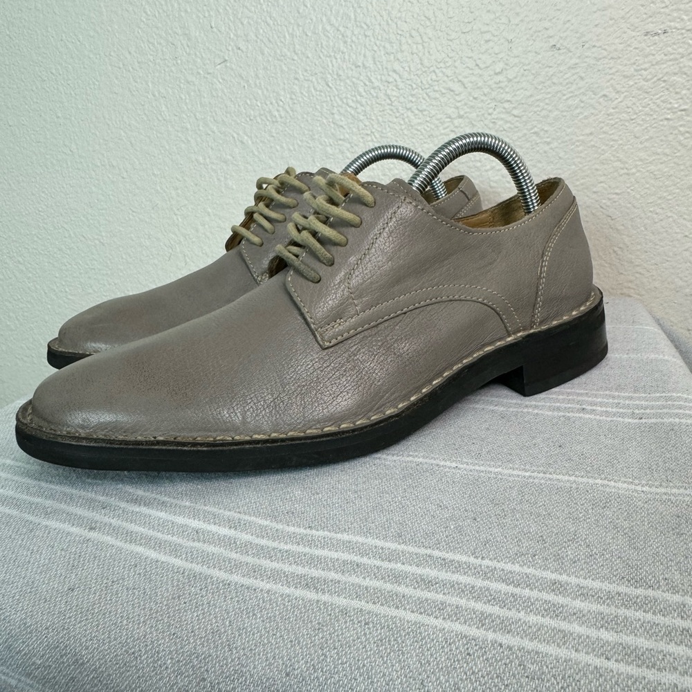 Cole Haan Men's Wingtip Oxfords Sz 7.5M Gray Leather Classic Dress Shoes - Picture 2 of 11